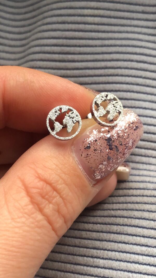 Orecchini Mondo Effetto Glitter