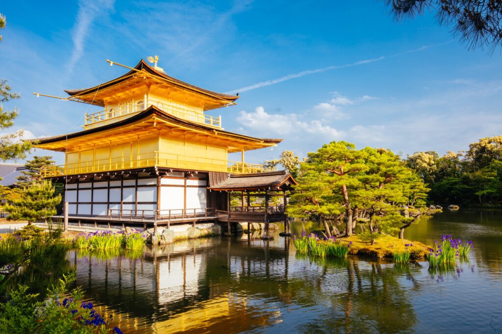 Kinkakuji Temple (The Golden Pavilion) in Kyoto, Japan