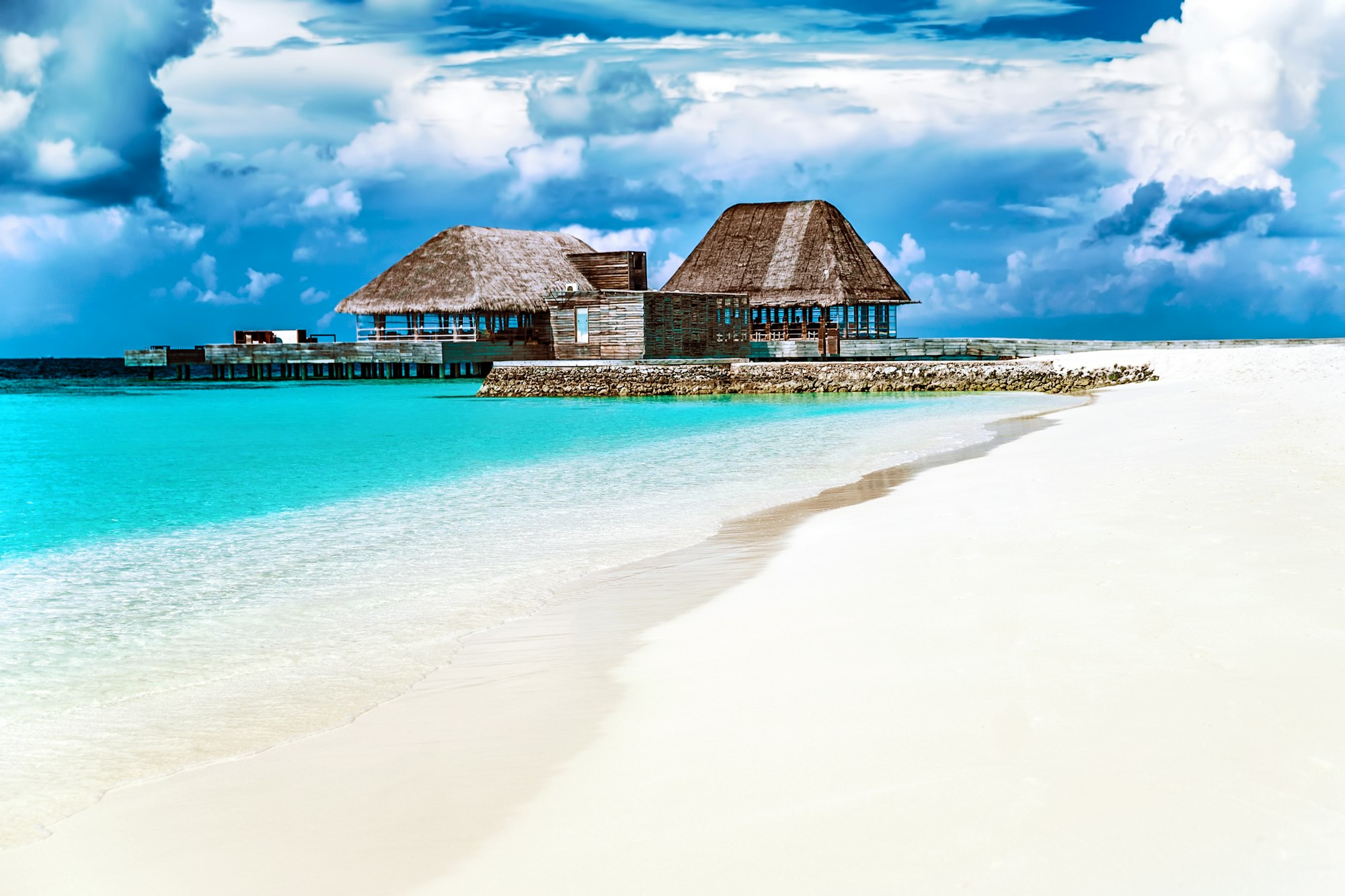 Maldives beach resort