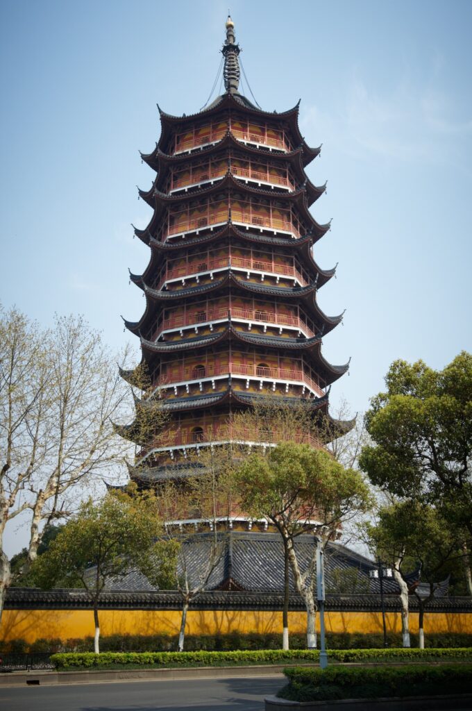 North temple pagoda in Suzhou China
